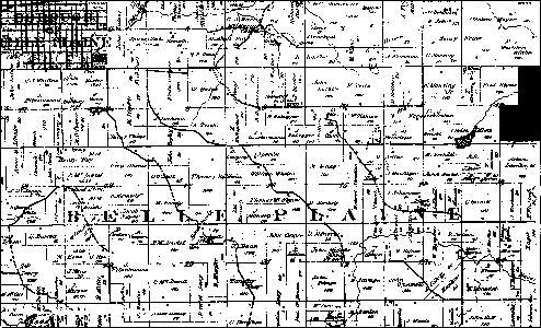 Belle Plaine Twp. 1880. Map size = 253K